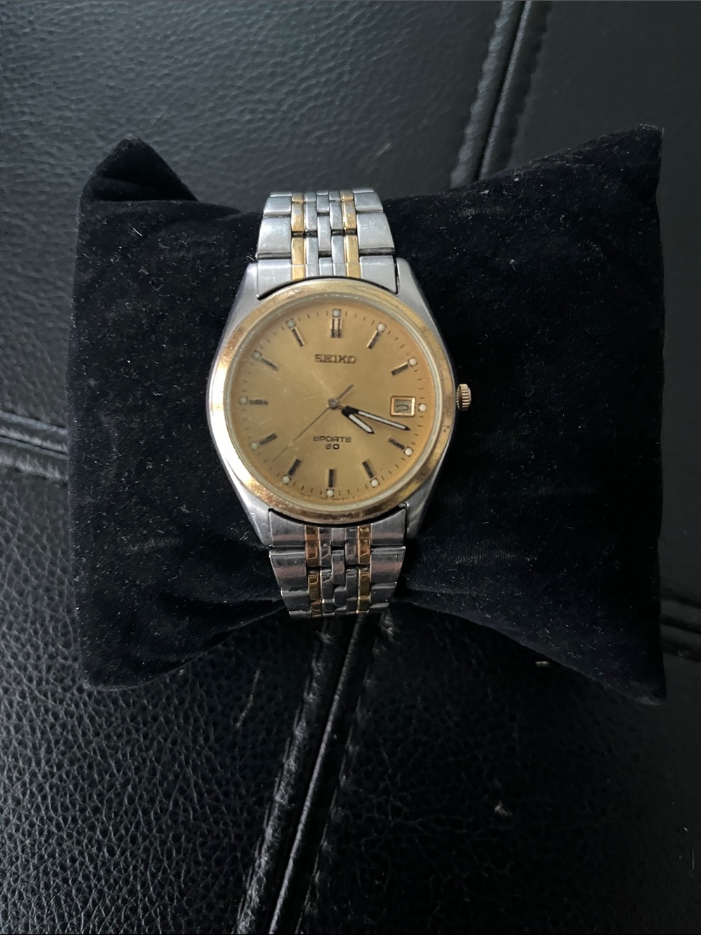 Seiko Two-Tone Gold Dial Men's Watch